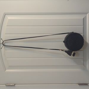 Bosom Buddy Circular Straw Handbag